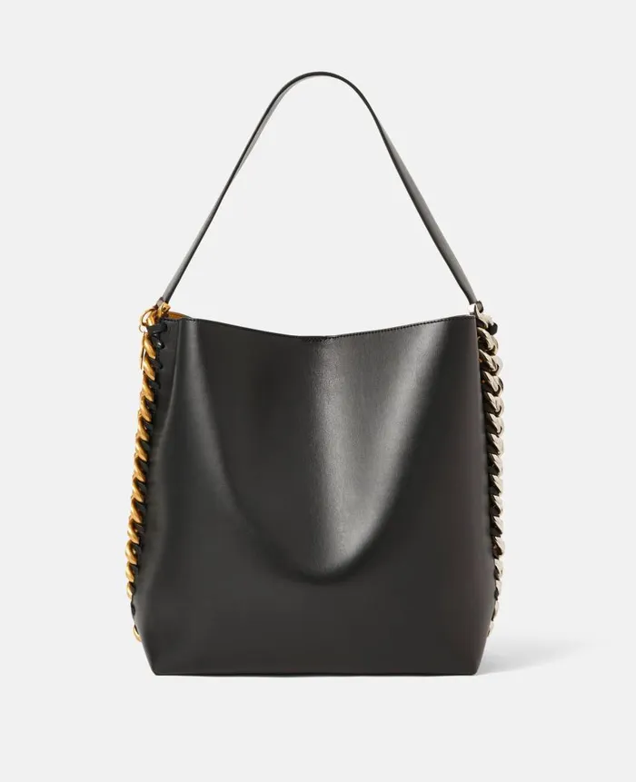 Women Shoulder Bags Stella McCartney Frayme Tote Bag Black