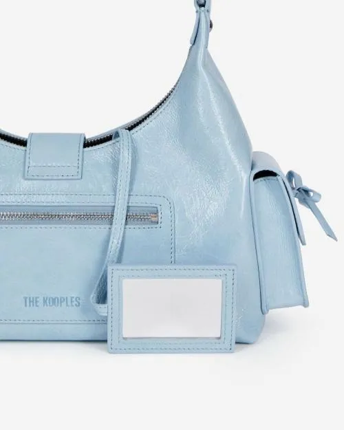 Women Shoulder Bags The Kooples Amelia Light Blue Leather Bag Light Blue