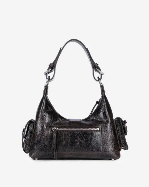 Women Shoulder Bags The Kooples Amelia Light Brown Studded Bag Brown