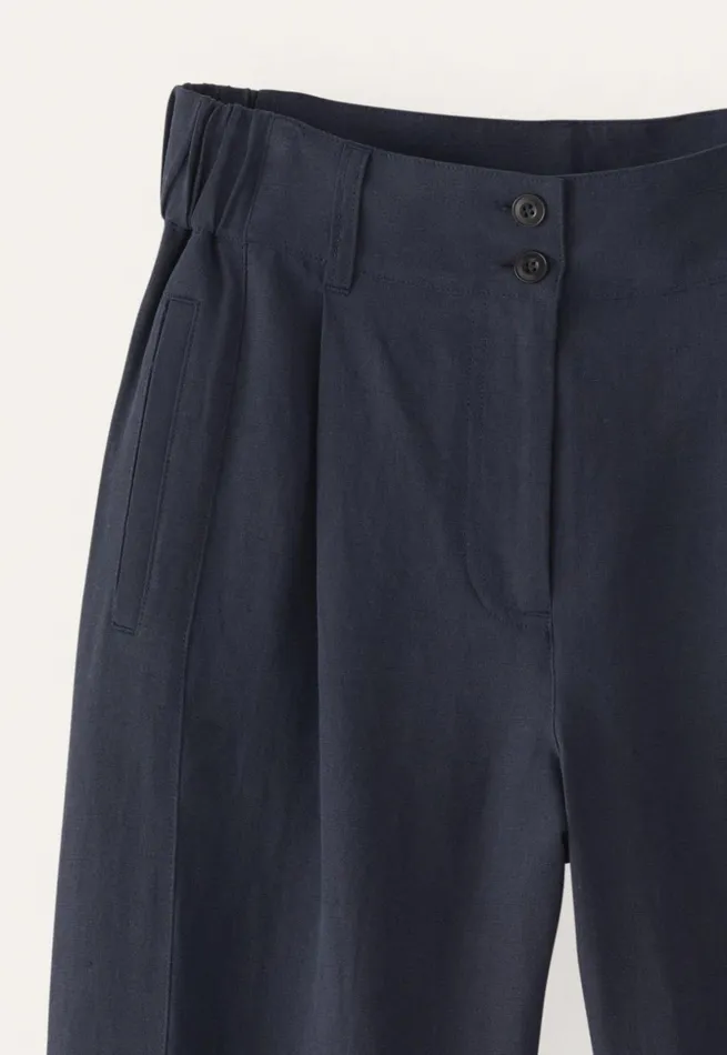 Women Sidepanel Trousers Midnight Poetry Fashion Trousers and Shorts