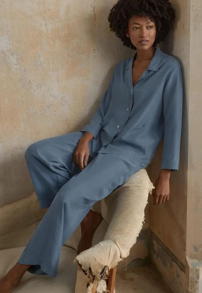 Women Silk Pyjamas Baltic Poetry Fashion Nightwear