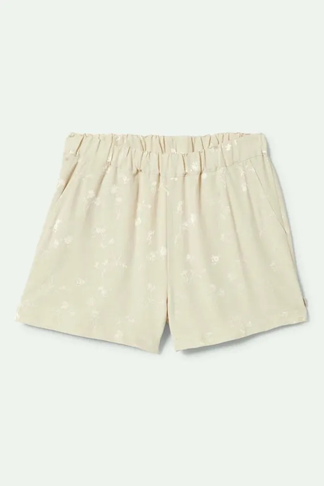 Women Silky Jacquard Short Whitecap Floral Jacquard Brixton Shorts