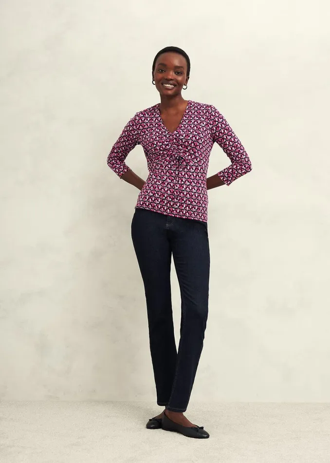 Women Simmy Printed Top Zinnia Multi Hobbs Tops