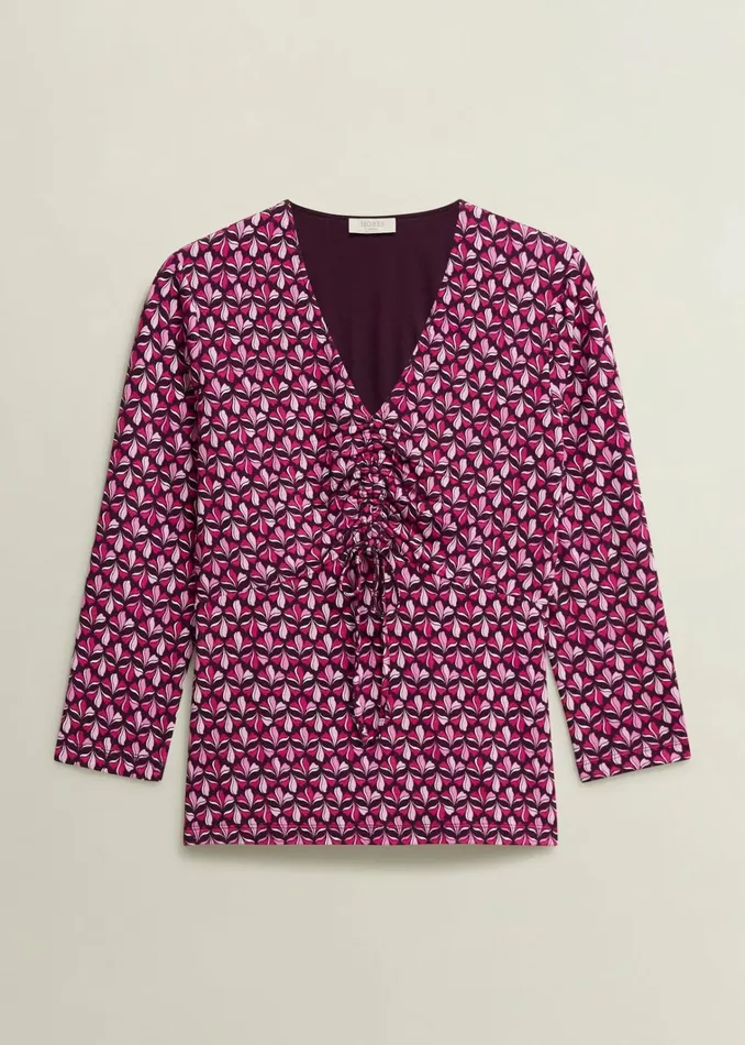 Women Simmy Printed Top Zinnia Multi Hobbs Tops