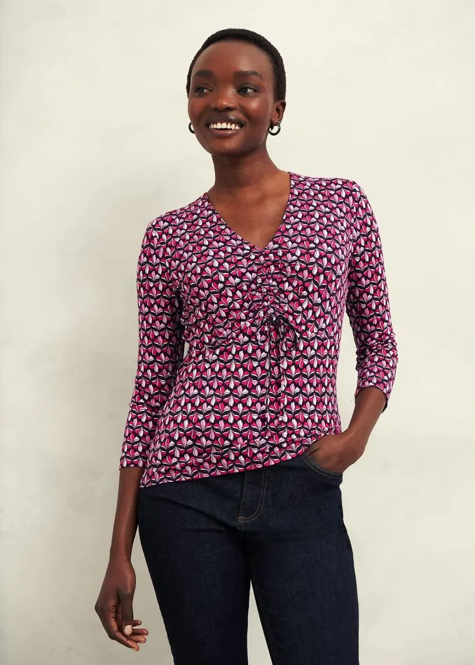 Women Simmy Printed Top Zinnia Multi Hobbs Tops