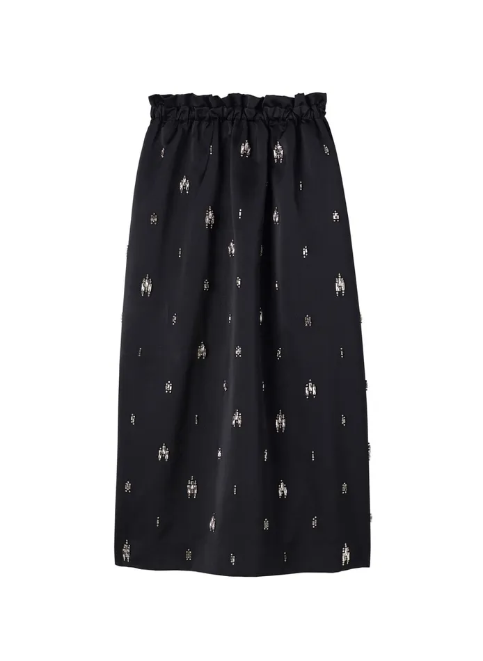 Women Skirts ALC Alexia Embellished Midi Skirt Black