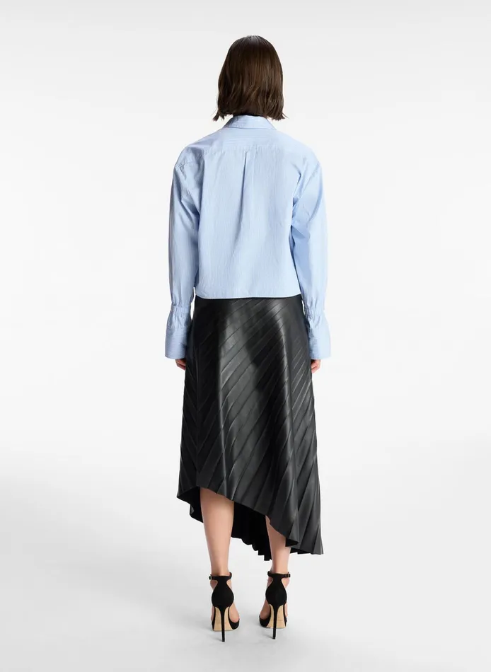 Women Skirts ALC Tracy Vegan Leather Skirt Black