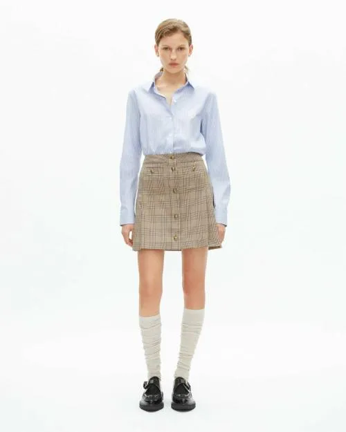 Women Skirts and Shorts The Kooples Short Beige Prince Of Wales Skirt Beigebrown Women Skirts and Shorts The Kooples Short Beige Prince Of Wales Skirt Beigebrown
