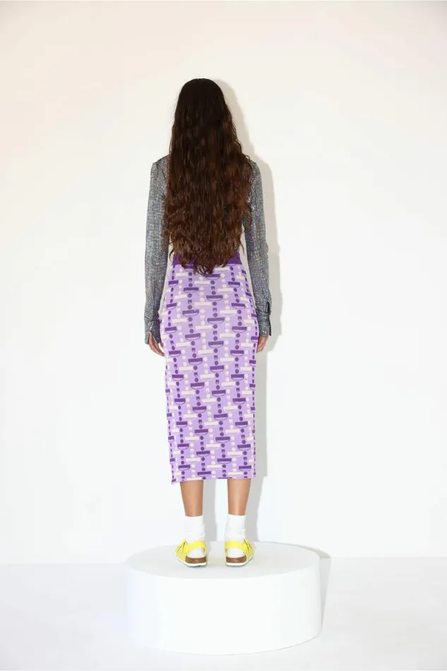 Women Skirts DODO BAR OR Joelle Skirt Purple Combo Women Skirts DODO BAR OR Joelle Skirt Purple Combo