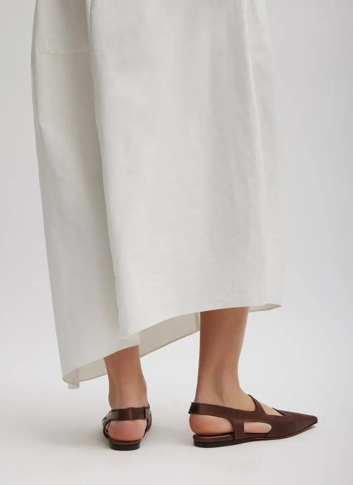 Women Skirts Tibi Nylon Asymmetrical Balloon Skirt White