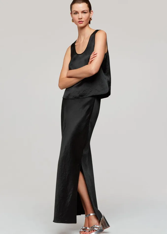 Women Skirts Whistles Black Ella Bias Cut Skirt