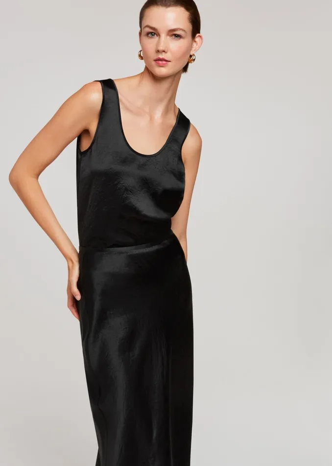 Women Skirts Whistles Black Ella Bias Cut Skirt