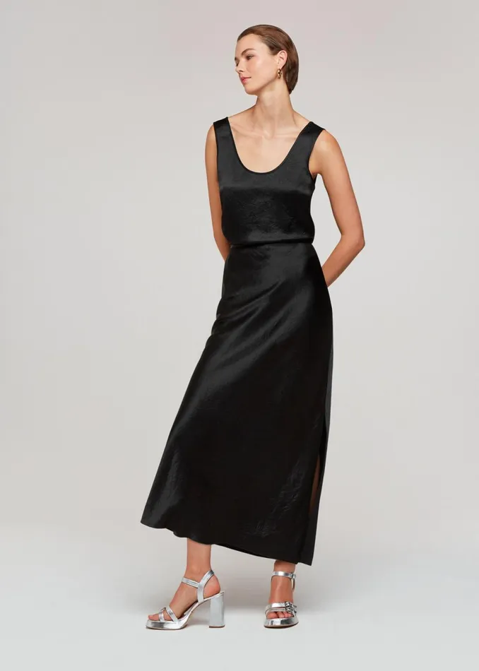 Women Skirts Whistles Black Ella Bias Cut Skirt