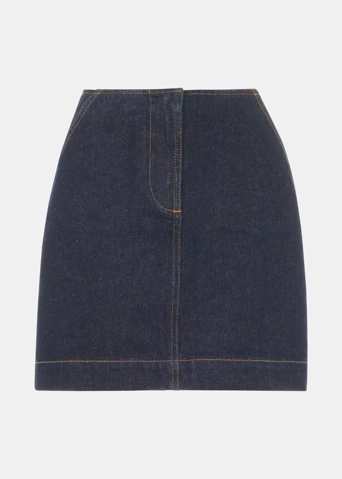 Women Skirts Whistles Denim Mini Skirt