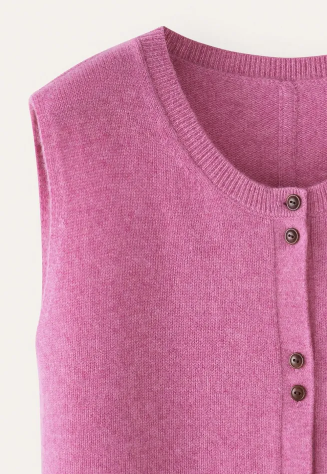 Women Sleeveless Sweater Peony Poetry Fashion Cardigans