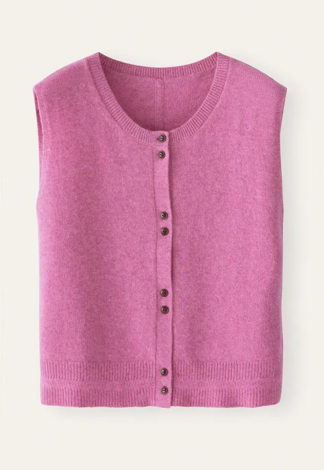 Women Sleeveless Sweater Peony Poetry Fashion Sweaters