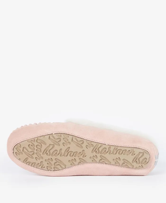 Women Slippers Barbour Maggie Moccasin Slippers Camel
