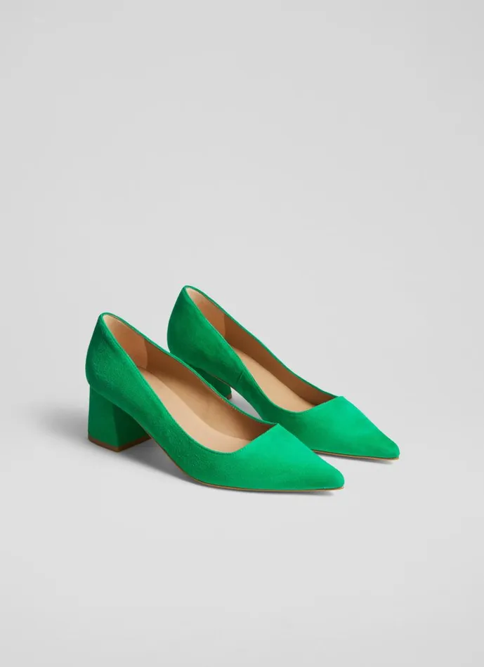 Women Sloane Green Suede Block Heel Courts Eden Green LKBennett Court Shoes Women Sloane Green Suede Block Heel Courts Eden Green LKBennett Court Shoes