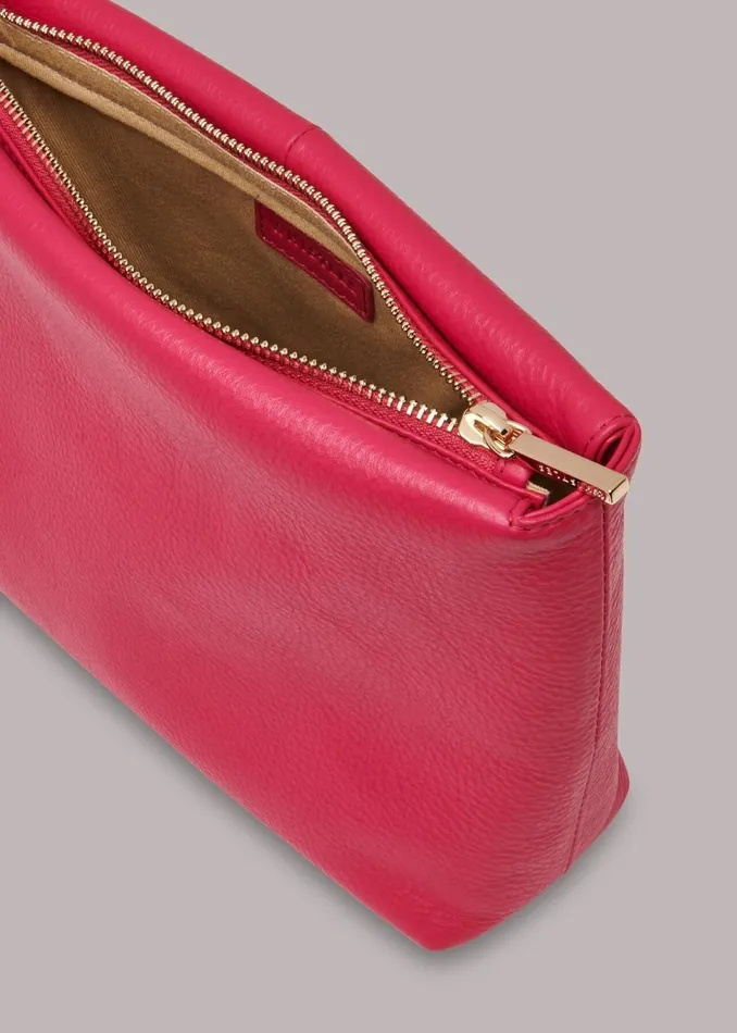 Women Small Bags and Clutches Whistles Pink Avah Zip Top Clutch