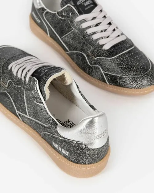 Women Sneakers The Kooples X HidnAnder Black LowTop Sneakers Black