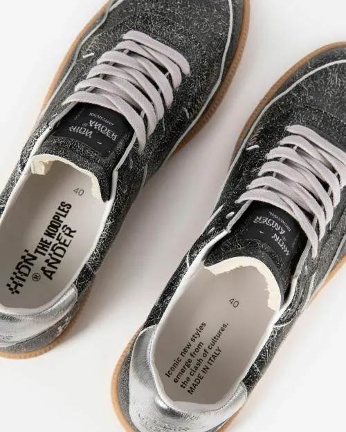 Women Sneakers The Kooples X HidnAnder Black LowTop Sneakers Black