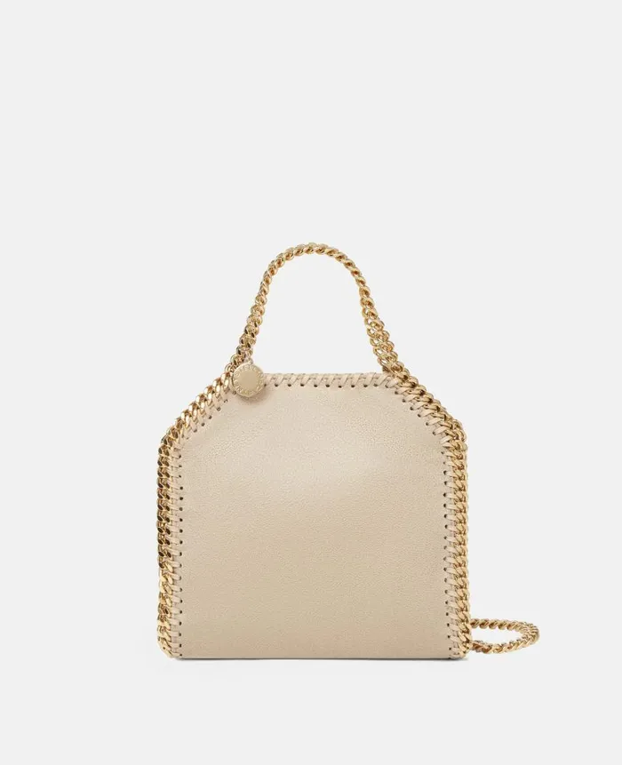 Women Stella Icons Stella McCartney Falabella Tiny Tote Bag Clotted Cream