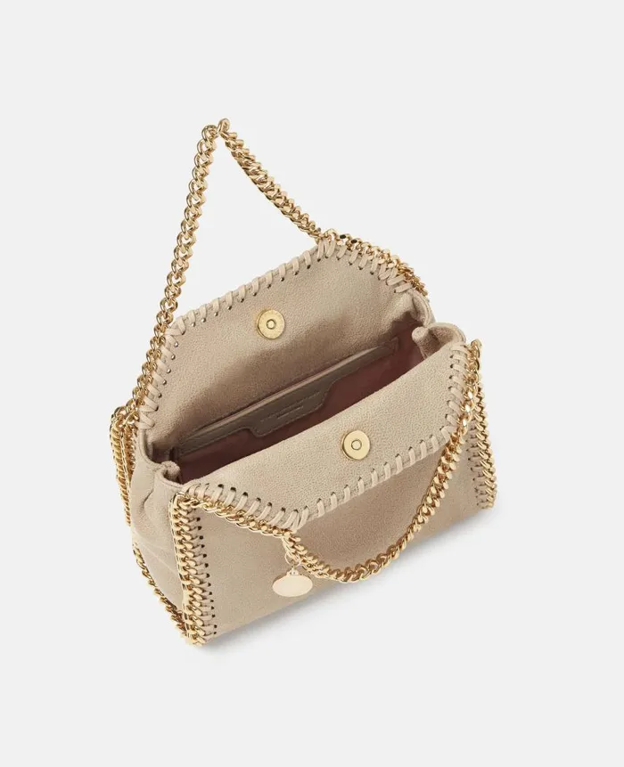 Women Stella Icons Stella McCartney Falabella Tiny Tote Bag Clotted Cream