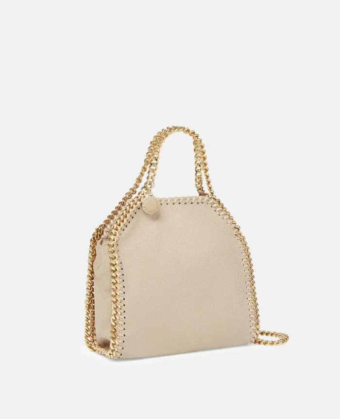 Women Stella Icons Stella McCartney Falabella Tiny Tote Bag Clotted Cream