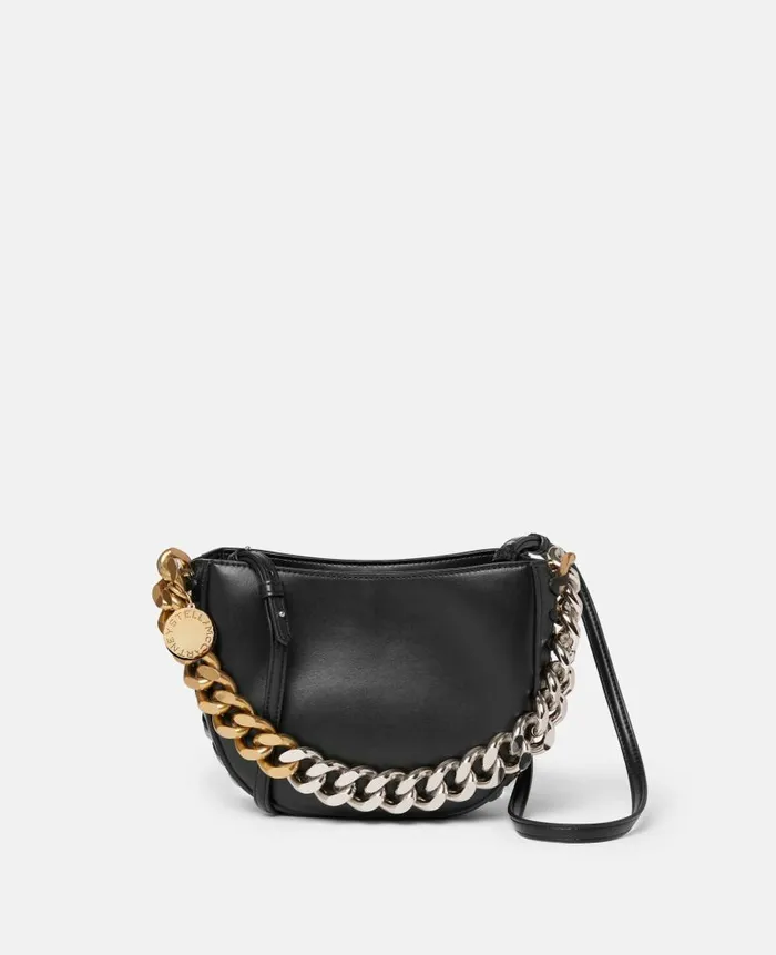 Women Stella Icons Stella McCartney Frayme Small Shoulder Bag Black