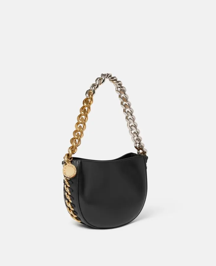 Women Stella Icons Stella McCartney Frayme Small Shoulder Bag Black