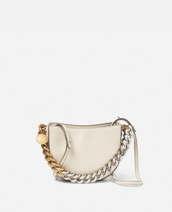 Women Stella Icons Stella McCartney Frayme Small Shoulder Bag White