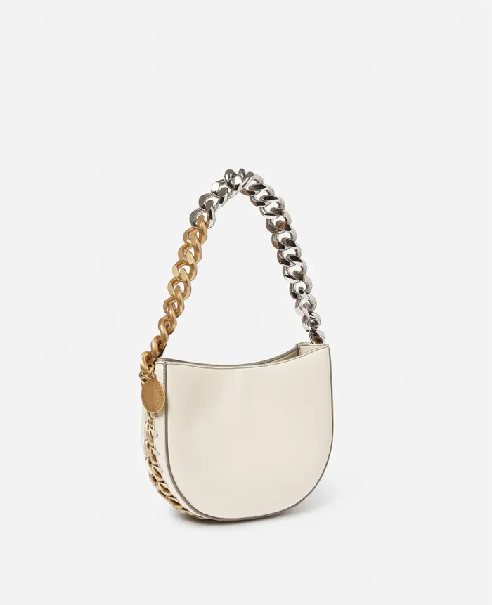 Women Stella Icons Stella McCartney Frayme Small Shoulder Bag White