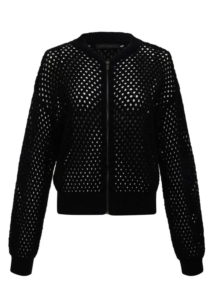 Women Stepping Out Bomber Sweater Jacket Black Sanctuary Clothing Sweaters and Cardis Women Stepping Out Bomber Sweater Jacket Black Sanctuary Clothing Sweaters and Cardis