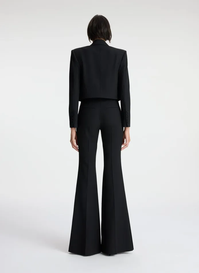 Women Suits ALC Anderson Cropped Tuxedo Jacket Black