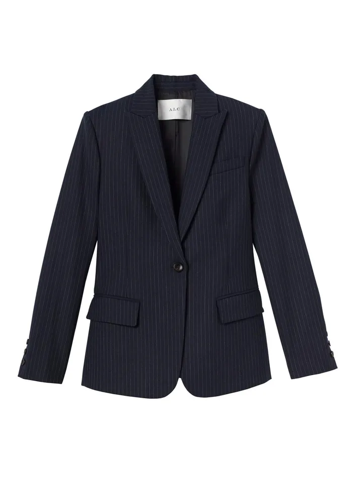 Women Suits ALC Mavis Ii Pinstripe Jacket Navy