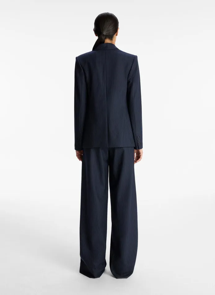 Women Suits ALC Mavis Ii Pinstripe Jacket Navy