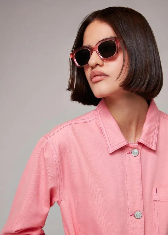 Women Sunglasses Whistles Pink Isle Of Eden Harley Sunglasses