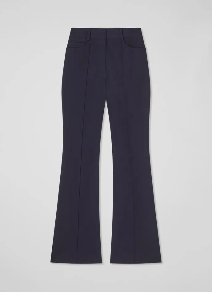 Women Susie Navy CottonBlend Flared Trousers Navy LKBennett Trousers Women Susie Navy CottonBlend Flared Trousers Navy LKBennett Trousers