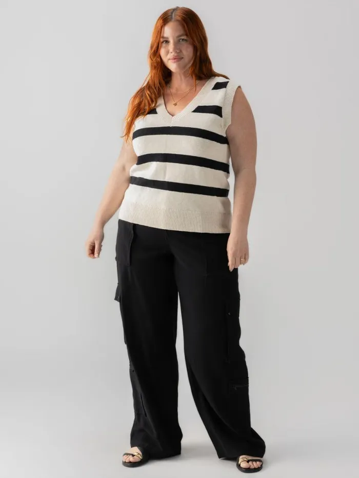 Women Sweater Shell Tank Eco Natural Black Stripe Inclusive Collection Sanctuary Clothing Inclusive Women Sweater Shell Tank Eco Natural Black Stripe Inclusive Collection Sanctuary Clothing Inclusive