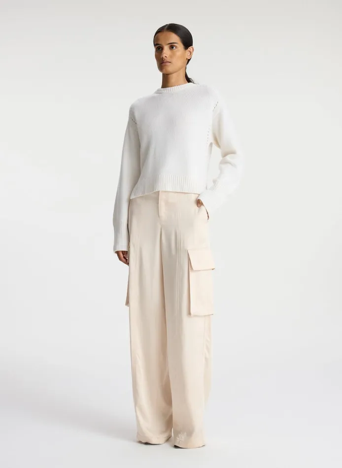 Women Sweaters ALC Asher Cashmere Sweater Natural