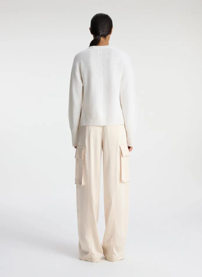 Women Sweaters ALC Asher Cashmere Sweater Natural