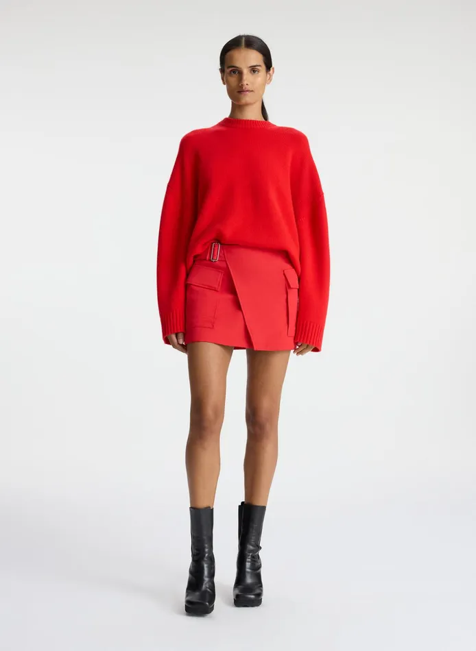 Women Sweaters ALC Ayden Wool Cashmere Sweater Cadmium Red