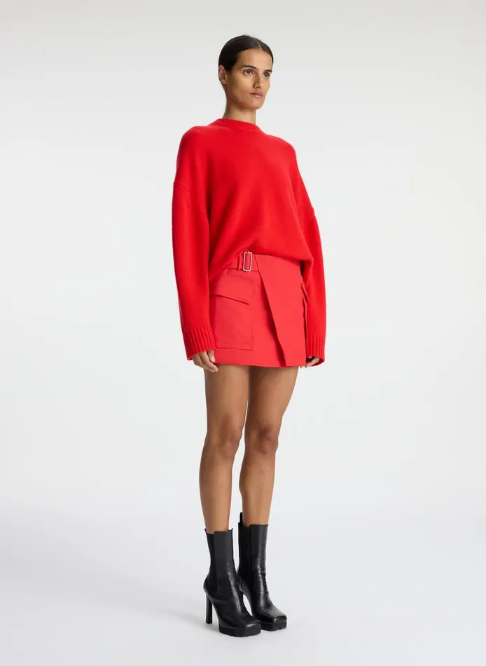 Women Sweaters ALC Ayden Wool Cashmere Sweater Cadmium Red