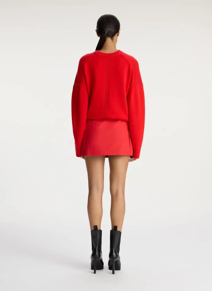 Women Sweaters ALC Ayden Wool Cashmere Sweater Cadmium Red