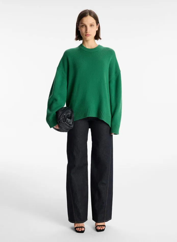 Women Sweaters ALC Ayden Wool Cashmere Sweater Moss