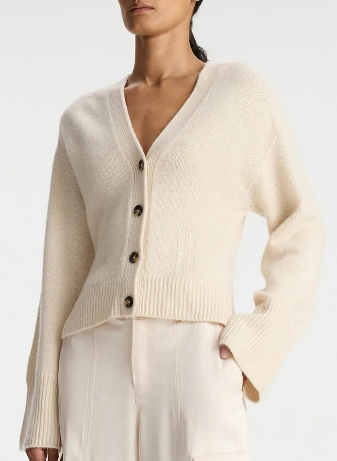 Women Sweaters ALC Henry Cashmere Cardigan Wheat