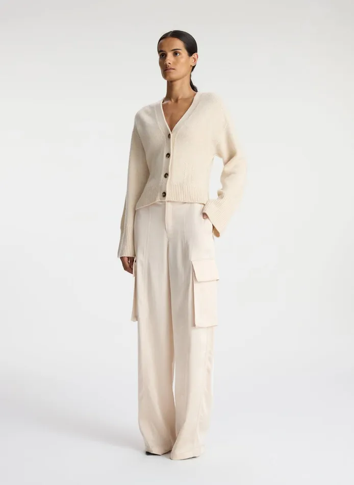 Women Sweaters ALC Henry Cashmere Cardigan Wheat