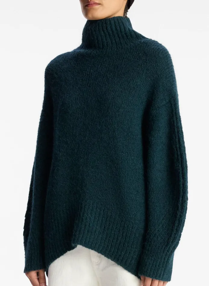 Women Sweaters ALC Nelson Wool Sweater Dark Teal