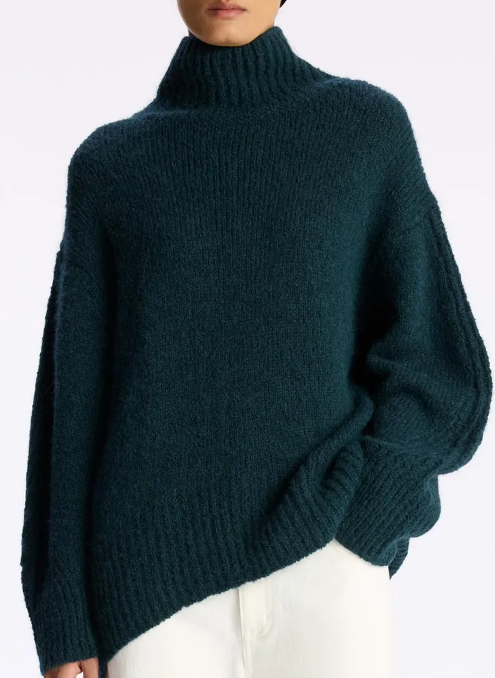 Women Sweaters ALC Nelson Wool Sweater Dark Teal