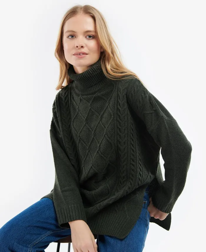 Women Sweaters and Knitwear Barbour Burne Cape Navy
